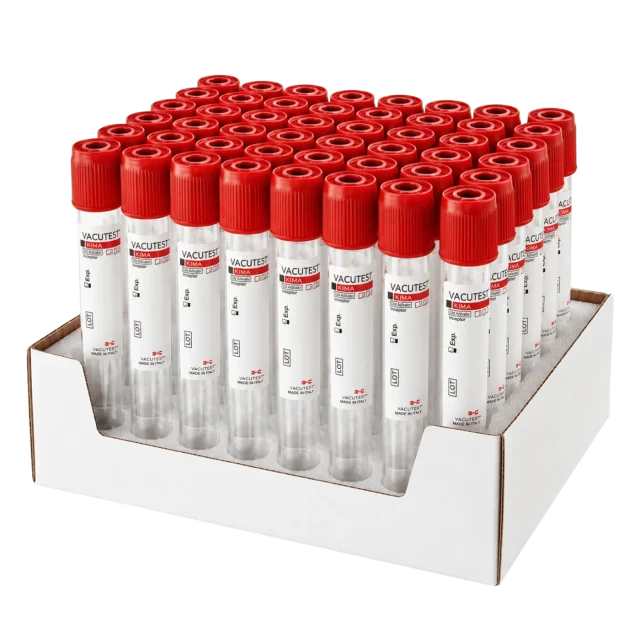 Eprubetă Vacutest Kima biochimie cu clot activator, 4 ml, 13 × 75 mm