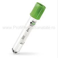 Eprubetă Vacutest Kima litiu-heparină, 4 ml, 12 × 75 mm