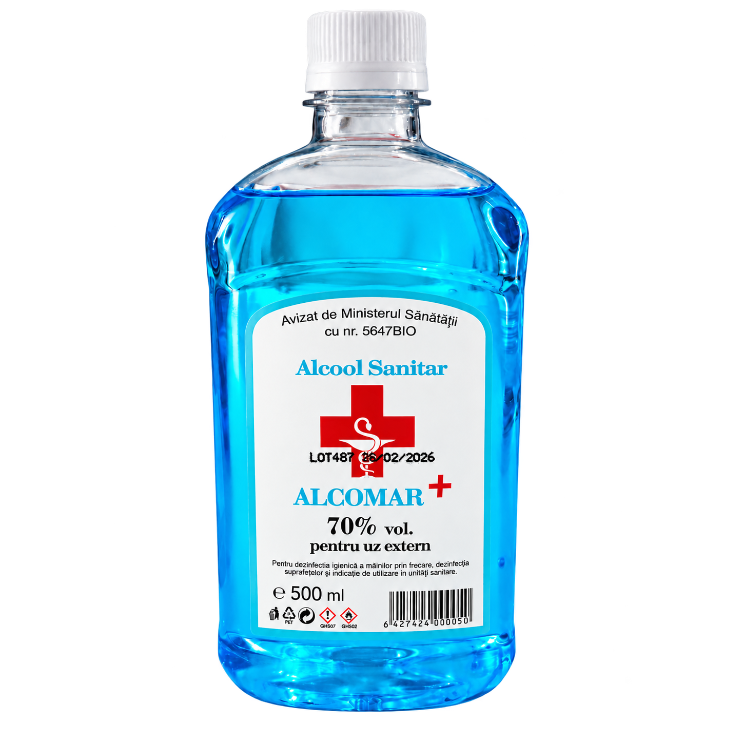 Alcool sanitar 70 grade, 500 ml