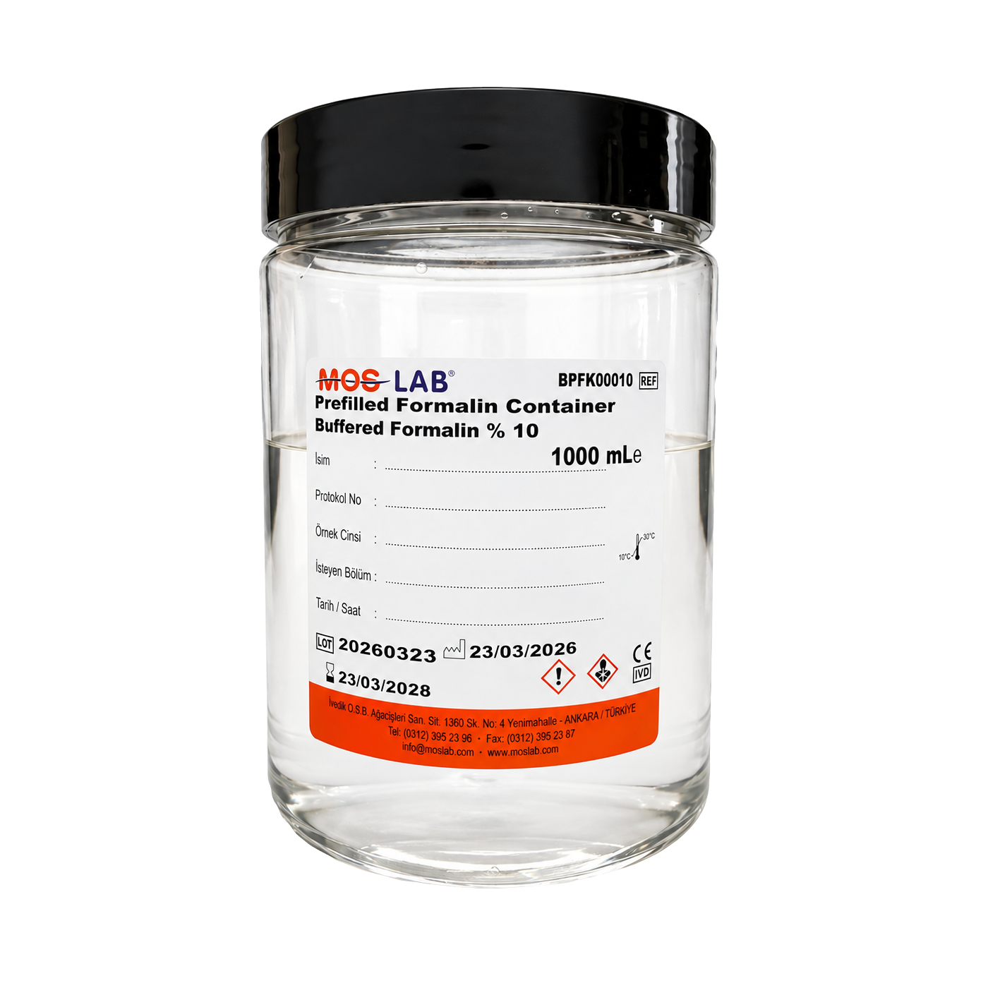 Recipient cu formol gata preparat- 1000 ml