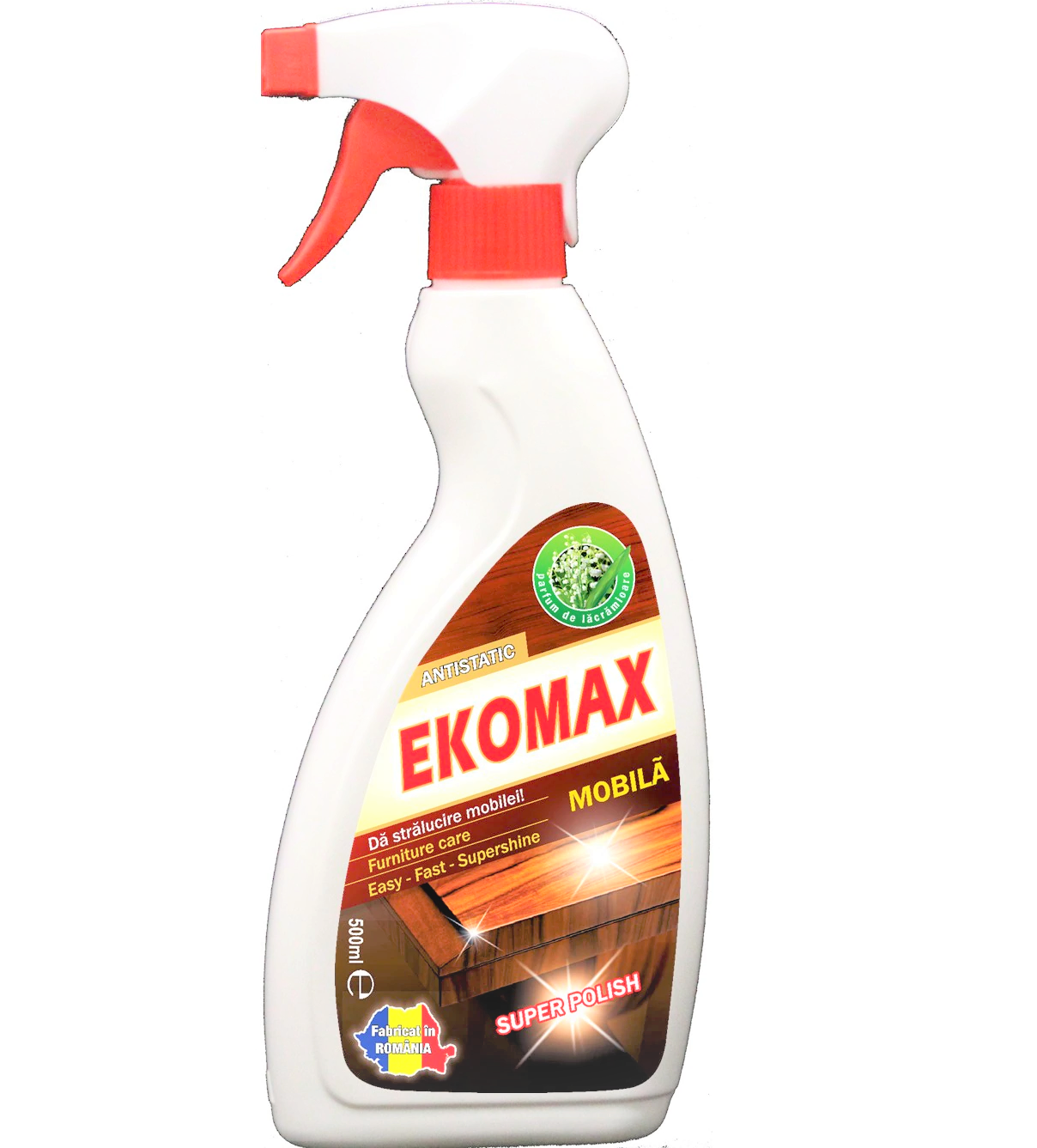 Soluție siliconică pentru mobilă - cu pulverizator - Wood Lux 500ml