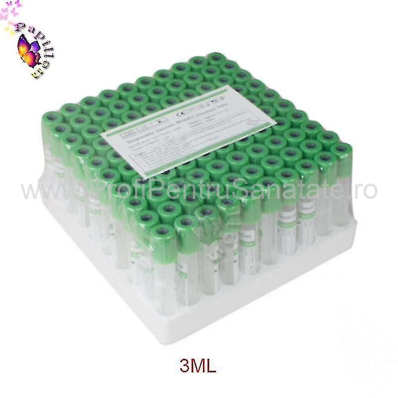 Tuburi recoltare LITIU HEPARIN 4ml - capac verde