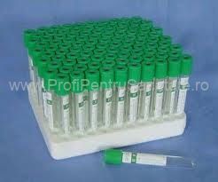 Tuburi recoltare Na HEPARIN 6ml - capac verde