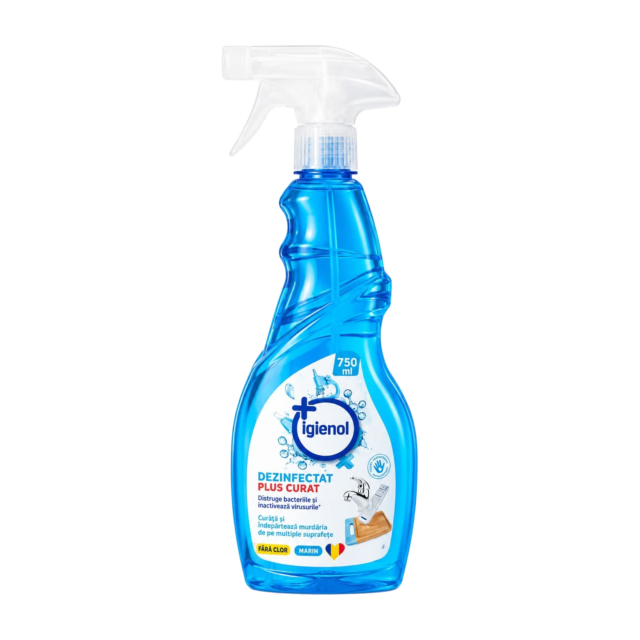 Dezinfectant pentru suprafete fara color, Marin, Igienol, 750 ml