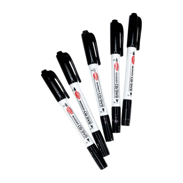 Marker permanent Daco doua capete-negru